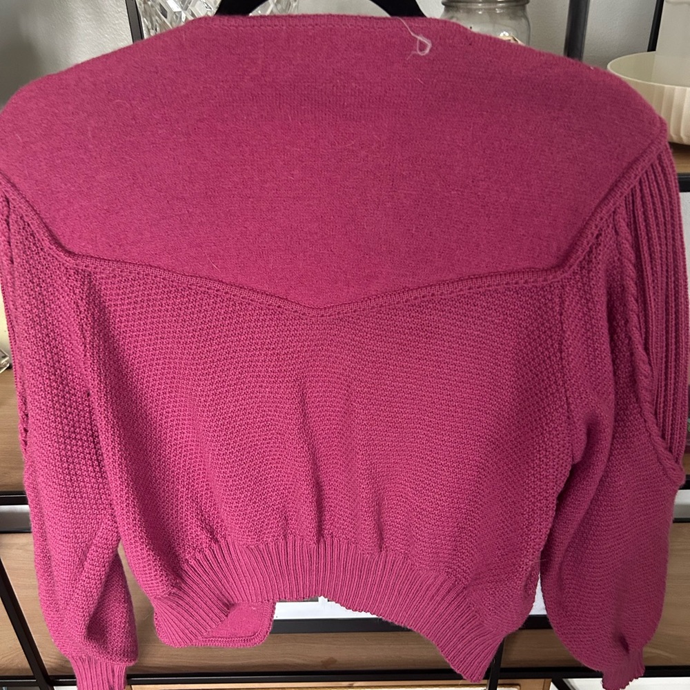 Women's Pink Sweater Wool. Dean of Scotland medium - Picture 3 of 4